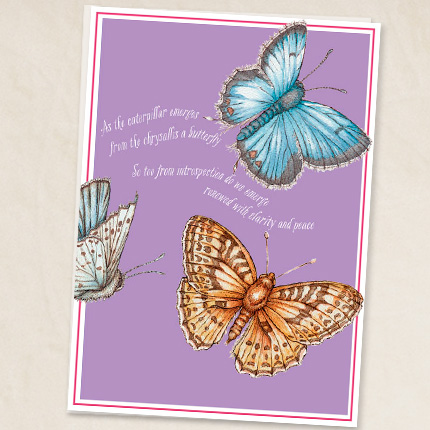 Buttefly with quote