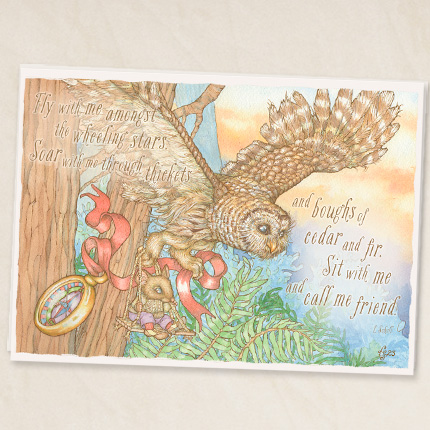 Friendship Owl with quote