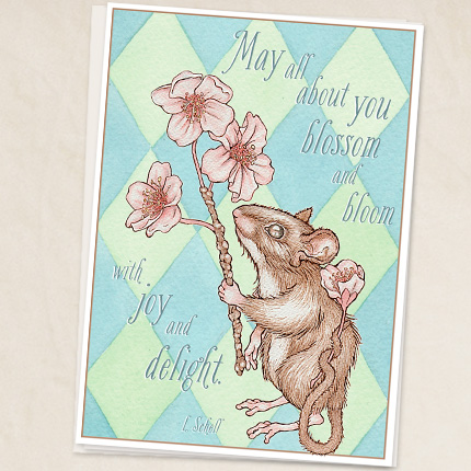 Sakura Mouse with quote