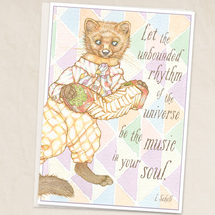 Minstrel Mouse with quote